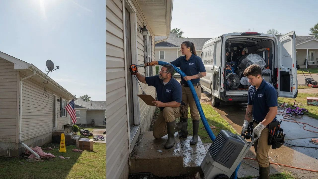 Ceiling Water Damage Restoration in Beloit, OH near me